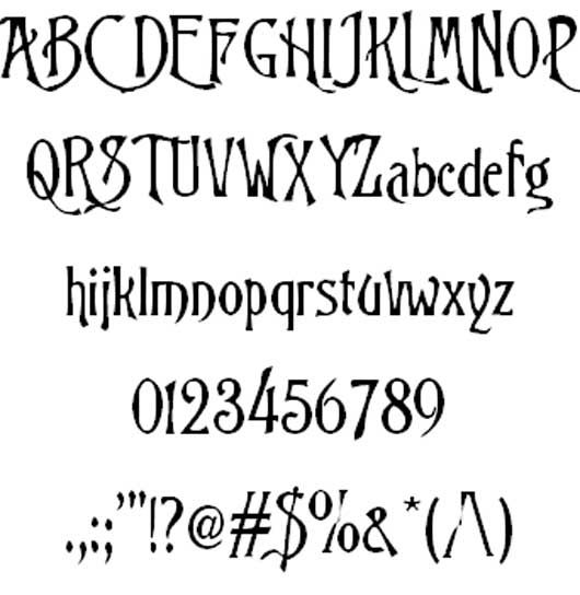 Nightmare Before Christmas Font Download Mac